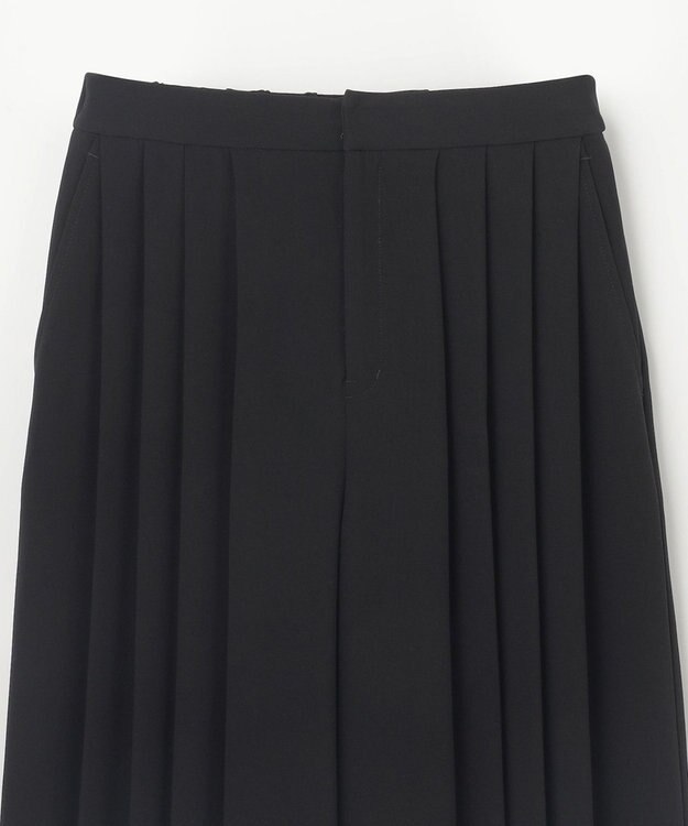 GRACE CONTINENTAL トリアセプリーツパンツ ブラック