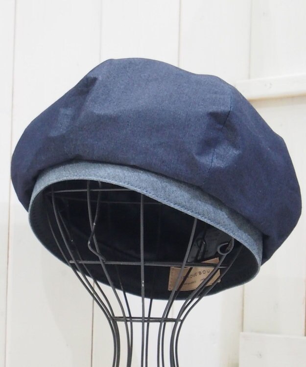 石田製帽 備後デニム ベレー ネイビー