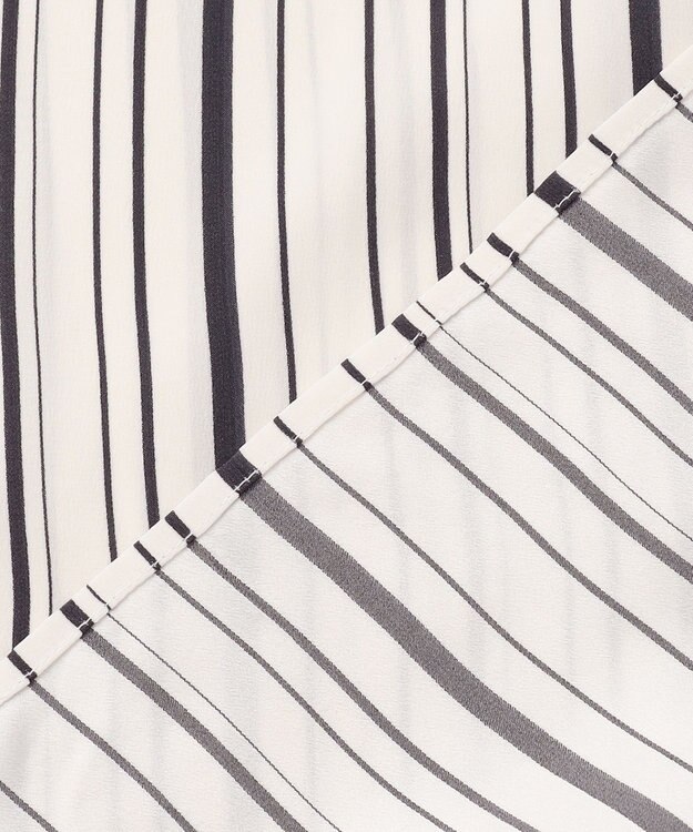 JOSEPH シルクアニメーション　ブラウス Oyster White/ Black