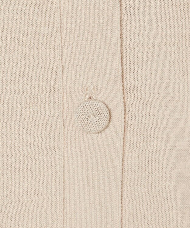 JOSEPH 【WEB&OUTLET限定・洗える】コットンシルクリブ　カーディガン Ivory