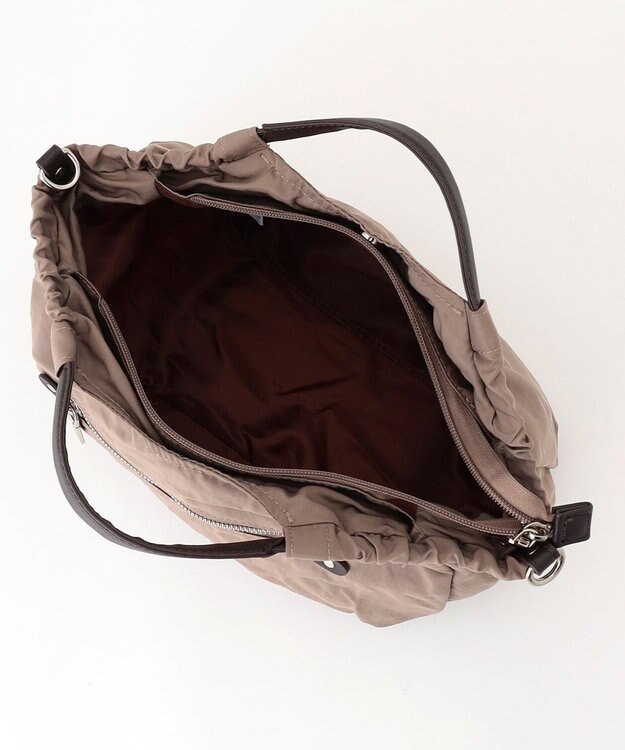 Y'SACCS 【Y’SACCS vous et】サイドギャザー2WAYトート Sサイズ ベージュ