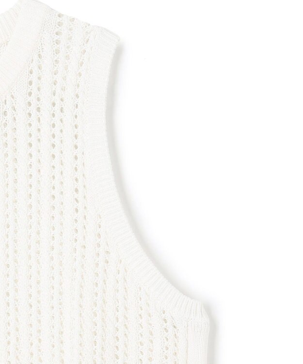 uncrave シースルーケーブルニット ノースリーブトップス オフ