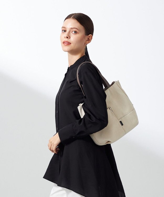 Y'SACCS デニムトートバッグ　Sサイズ アイボリー