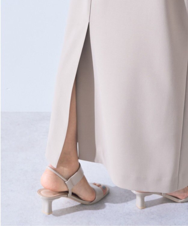 YECCA VECCA タイトロングスカート Gray Beige