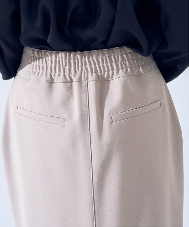 YECCA VECCA タイトロングスカート Gray Beige