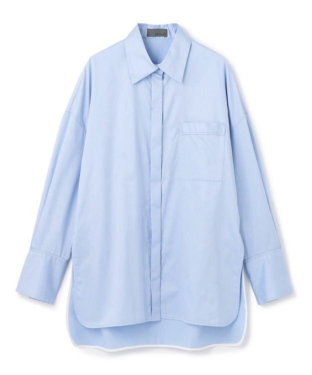 uncrave ブロードクロス BIGシャツ サックス