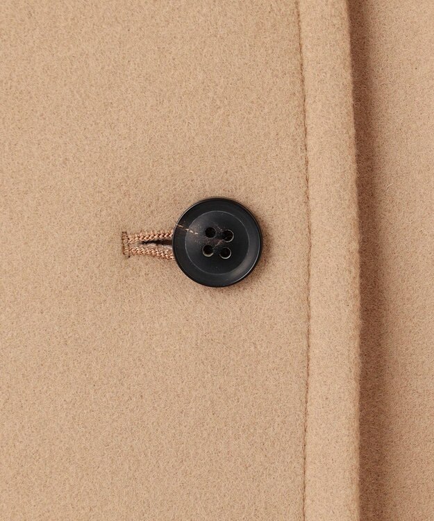 BEIGE， GABELLE / ミドル丈スタンドカラーウールコート Milk tea