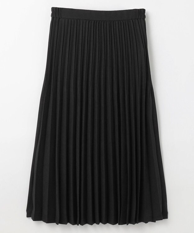 ANY 【大好評につき新色登場/洗濯機可/ウエストゴム】プリーツスカート ブラック