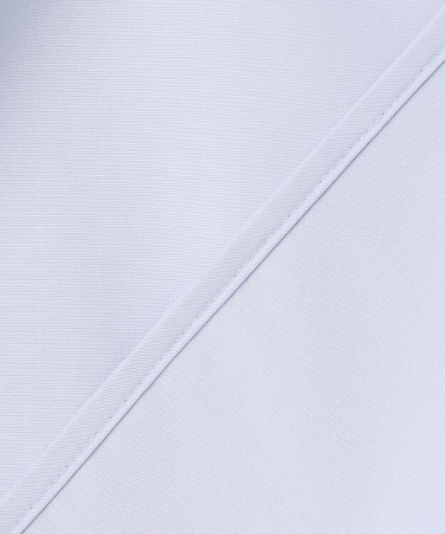 #Newans 【洗濯機可能/シワになりにくい】〈春名亜美さんコラボ〉ショルダーフリルブラウス サックス