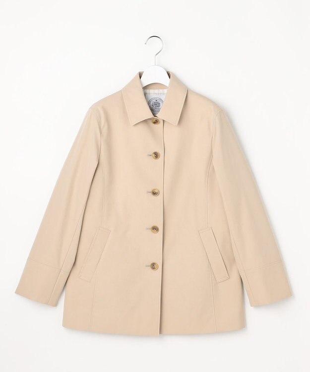 J.PRESS LADIES ドライストレッチ ショート ステンカラー コート ベージュ系