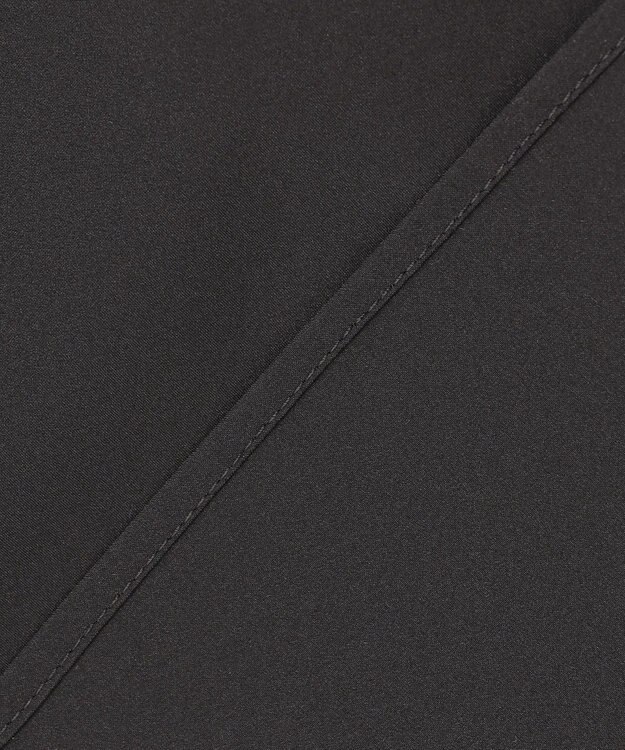 #Newans 【洗濯機可／撥水】シャーリングネック ボリュームスリーブシャツ ブラック