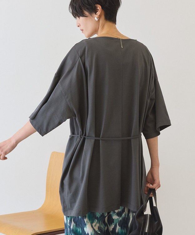 AMERICAN HOLIC 【2WAY】バックタックチュニック Charcoal Gray