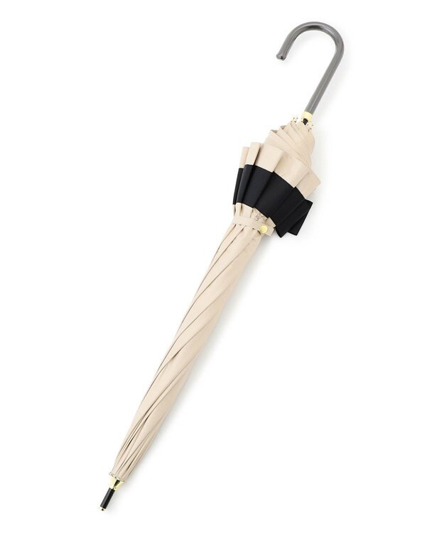 TOCCA 【晴雨兼用】SIDE RIBBON UMBRELLA 長傘 ベージュ系