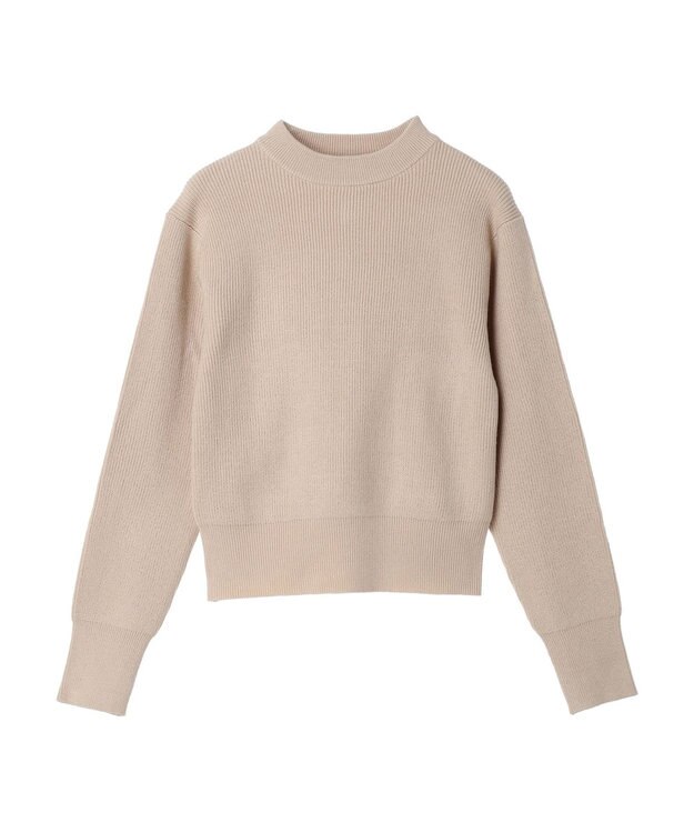 earth music&ecology アンチピリングハイネックプルオーバー Light Beige