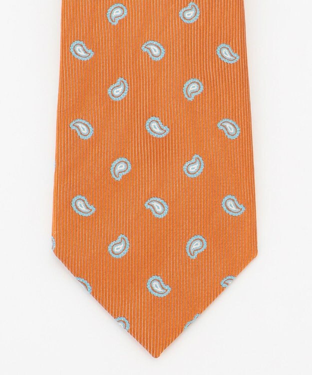 J.PRESS MEN 【VINTAGE JACQUARD COLLECTION】ペイズリー柄 ネクタイ オレンジ系8