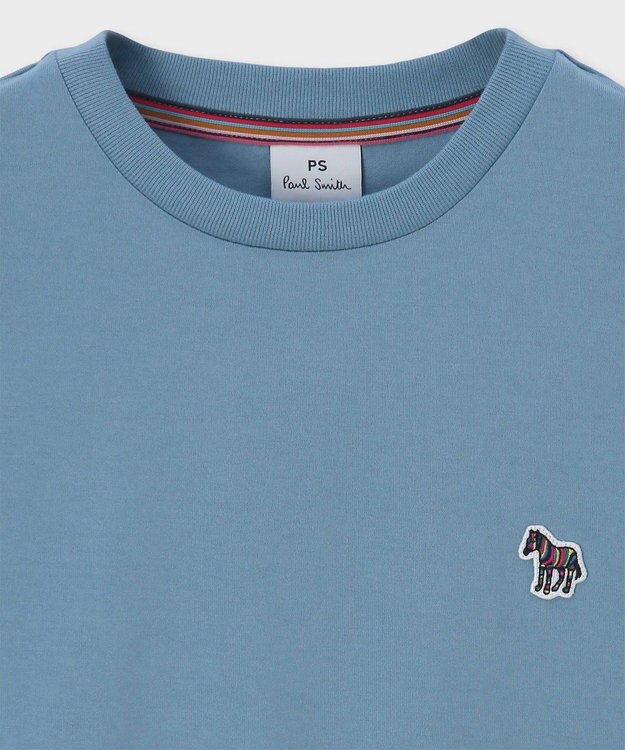 Paul Smith ゼブラワッペン 長袖Tシャツ グレイッシュブルー