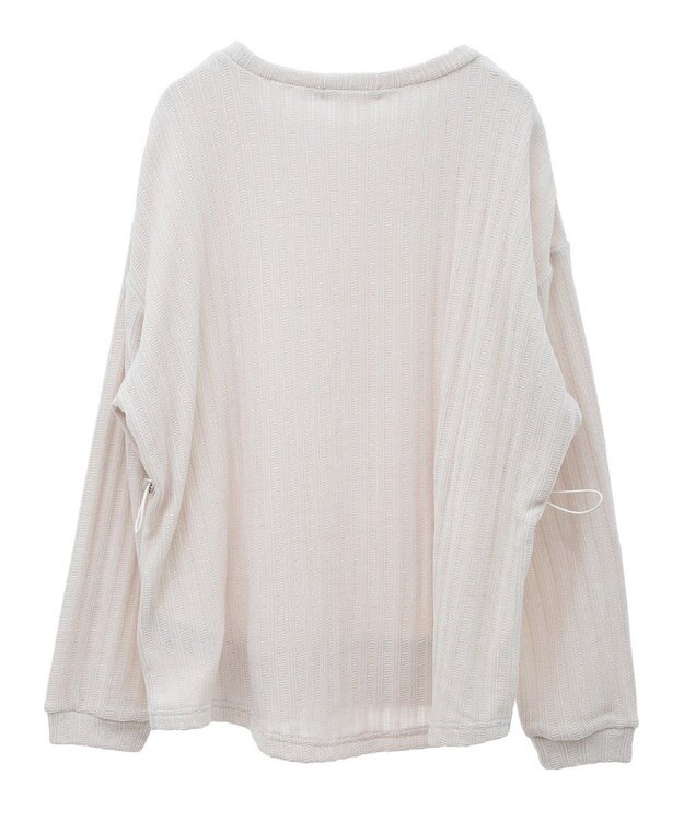 Green Parks ベロアドッキングプルオーバー Ivory