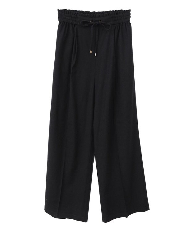 earth music&ecology 【接触冷感/UVカット】リラックスイージーパンツ Black