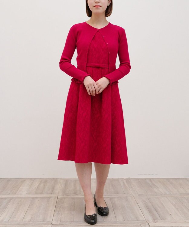 TOCCA 【洗える】RESONATE カーディガン レッド系