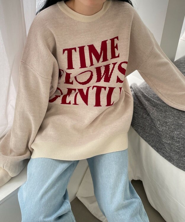 WEGO グラフィックBIGニットプルオーバー 柄8