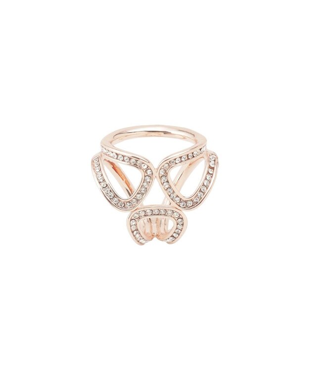 MOONBAT Luna Luce(ルナルーチェ)スカーフリング ガラスパヴェ 3Ring お手持ちのスカーフを通すだけ ギフト ブロンズ