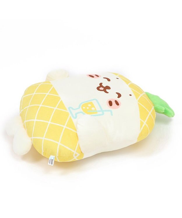 Mother garden しろたん パイナップルパーティー クッション 《しろたん/らっこいぬ》 単品 しろたん