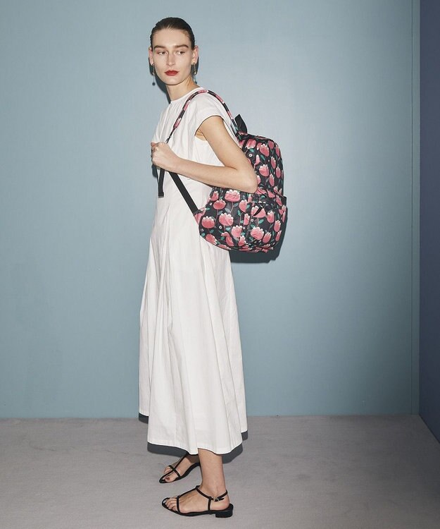 TOPKAPI 【TREASURE TOPKAPI】プリント ショルダーバッグ付き リュック / バックパック ピンク