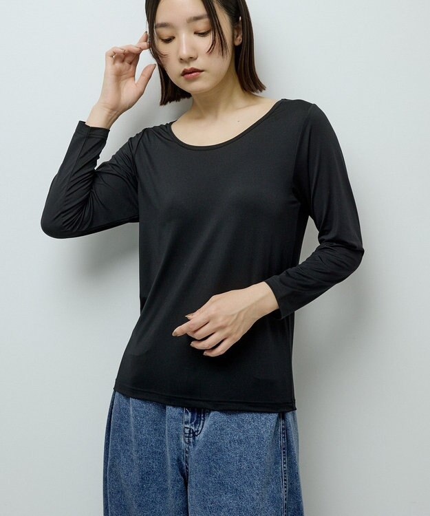 Green Parks ｉｎ　バレエネックインナー Black