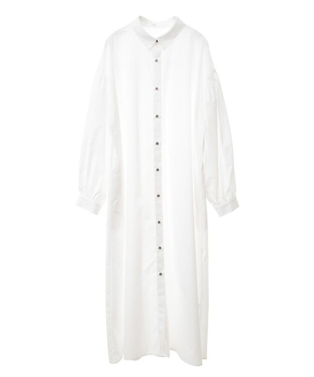 CRAFT STANDARD BOUTIQUE シワ軽減 /イージーケアシャツワンピース Off White