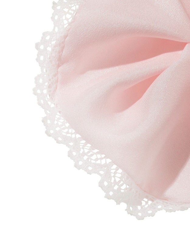 Maison de FLEUR レースリボンシュシュ Pink