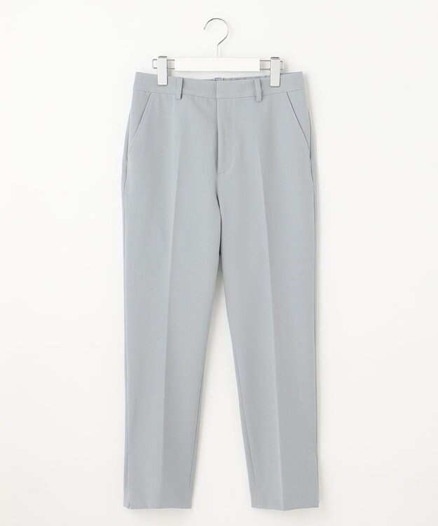 J.PRESS LADIES 【洗える】40/2NEWESTバックピーチ テーパード パンツ サックスブルー系