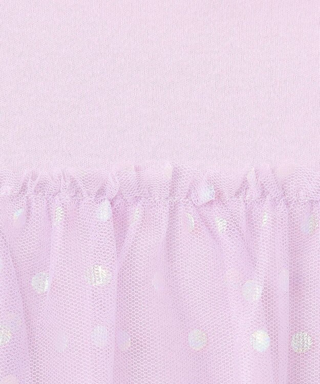 ANY KIDS トゥシューズバックシャン長袖Tシャツ ラベンダー