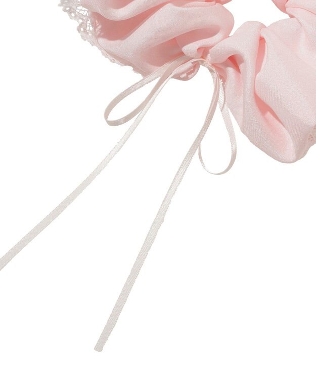 Maison de FLEUR レースリボンシュシュ Pink