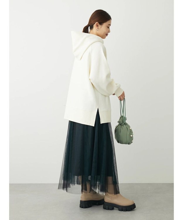 Green Parks 裏起毛パーカー Ecru