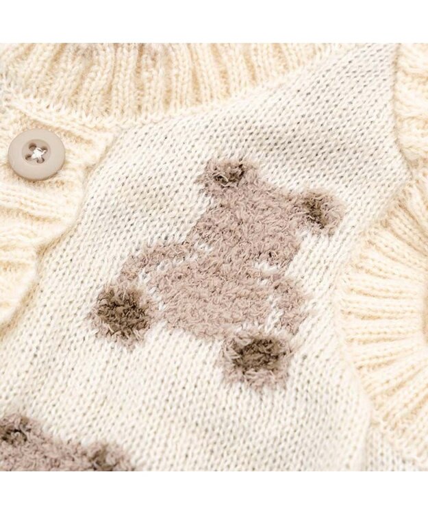 PET PARADISE ペットパラダイス もこもこセーター 《くま柄》 小型犬 オフホワイト