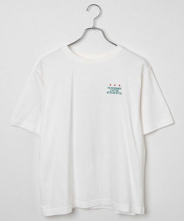 WEGO ヴィンテージライクグラフィックTシャツ ホワイト