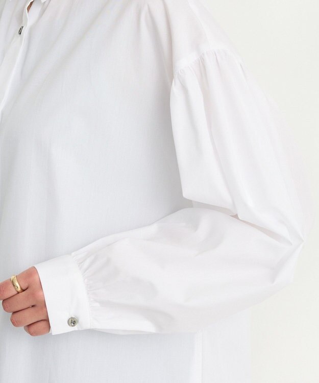 CRAFT STANDARD BOUTIQUE シワ軽減 /イージーケアシャツワンピース Off White