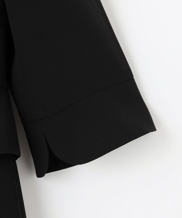 自由区 FORMAL 【洗える/着心地楽々】セオプラスエス ウォッシャブル ワンピース ブラック系