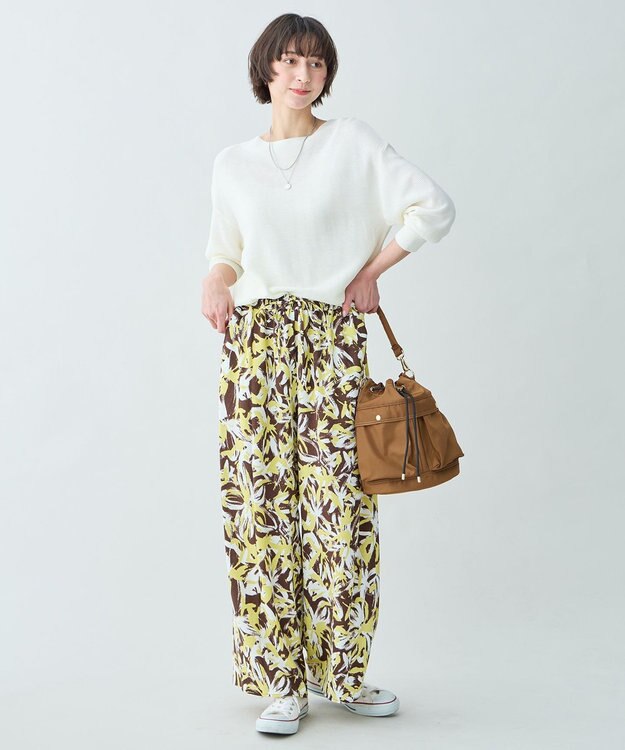 ANY L アクリルガーターニット エクリュ