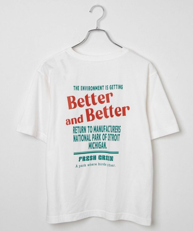 WEGO ヴィンテージライクグラフィックTシャツ ホワイト