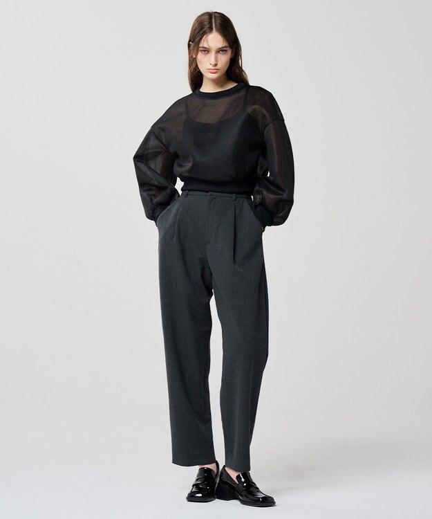 uncrave シアー ラッセル トップス（uncrave WHITE） ブラック