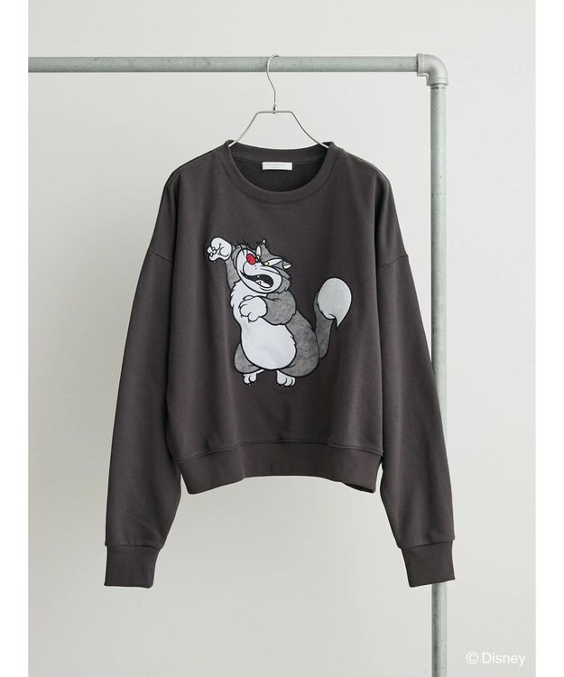 Green Parks Villains／パッチワーク裏毛プルオーバー Charcoal Gray