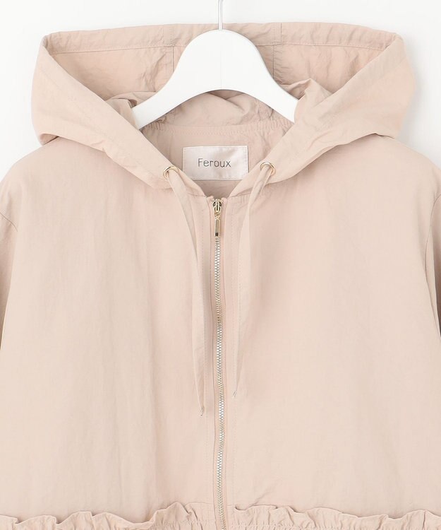 Feroux 【大好評につき新色追加！】ペプラムティアード マウンテン パーカー ピンク系