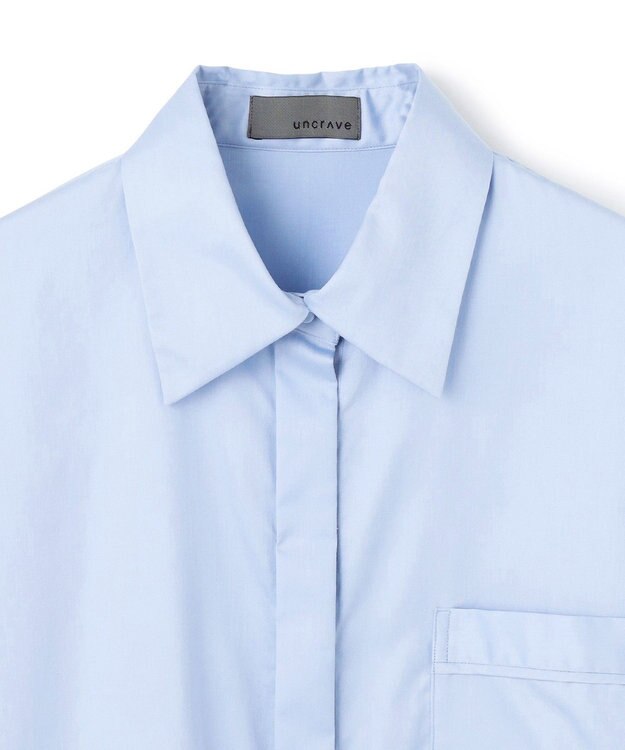 uncrave ブロードクロス BIGシャツ サックス