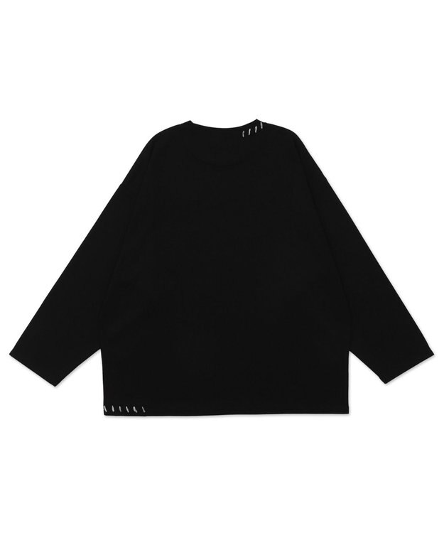 WEGO グラフィックステッチT（LS） ブラック