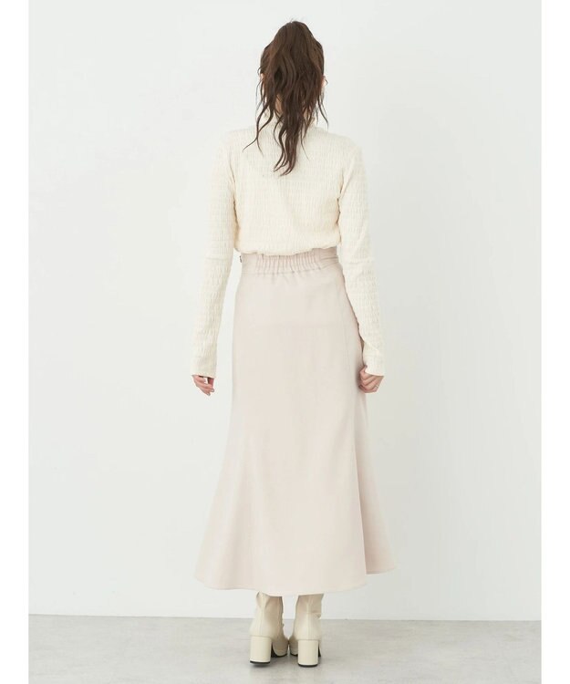 earth music&ecology フロントボタンスカート Beige