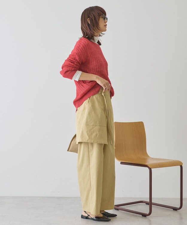 AMERICAN HOLIC 【2点セット】レイヤードパンツ Beige