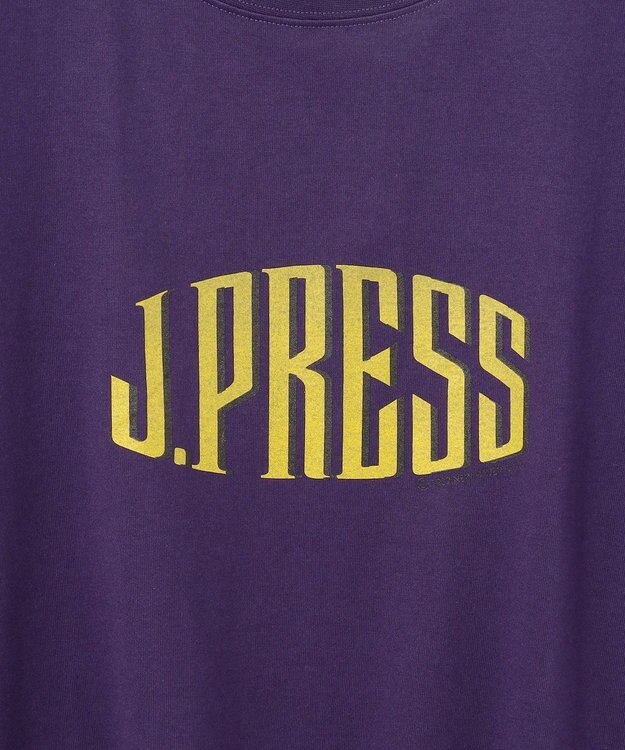 J.PRESS MEN 【J.PRESS ORIGINALS】【UNISEX】Cotton Jersey J.PRESS Logo T-shirt パープル系