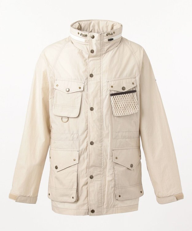 JOSEPH ABBOUD MOUNTAIN リップルサッカー ブルゾン アイボリー系