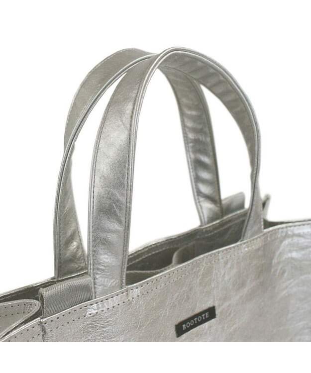 ROOTOTE 1032【木繊維軽量素材】EU.スクエア.メタリック-A 01：シルバー